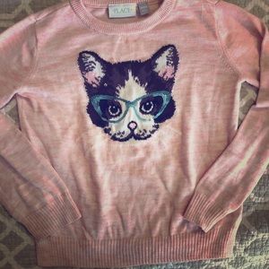 Girls Kitty Sweater